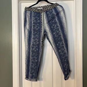 10 Crosby Derek Lam snake print pant size XS